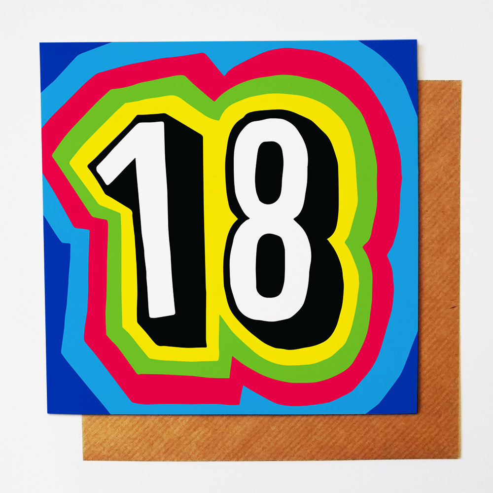 18th celebration card