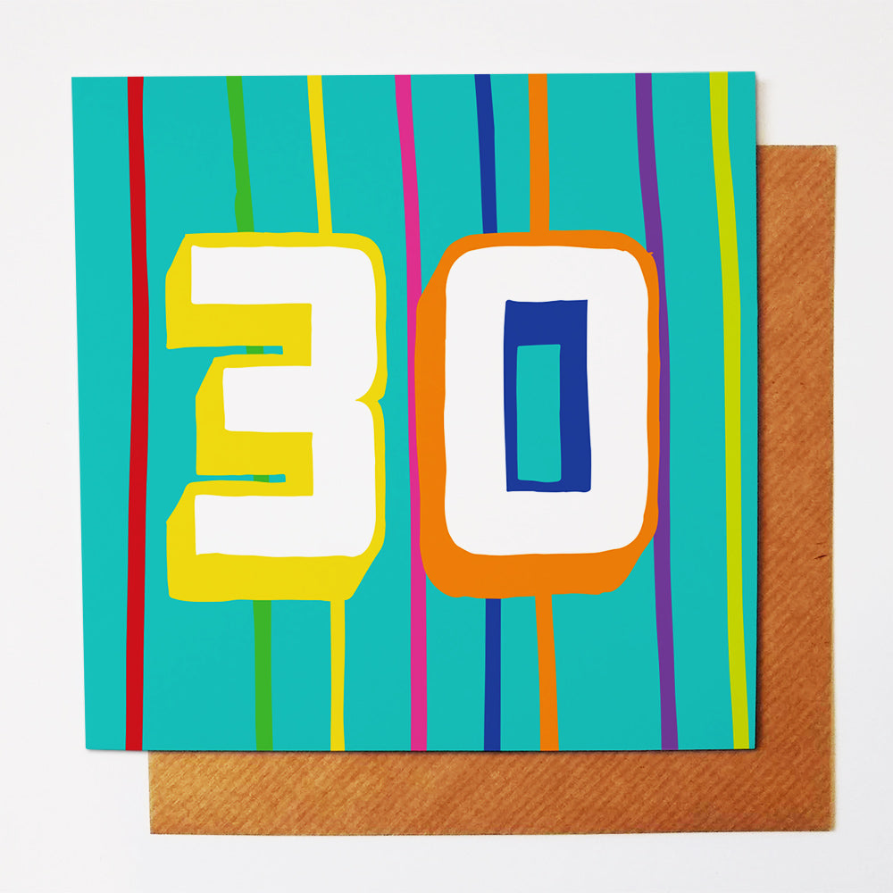 30th celebration card