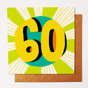 60th celebration card