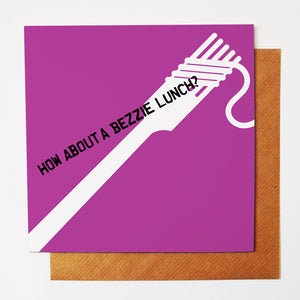 Bezzie Lunch greetings card