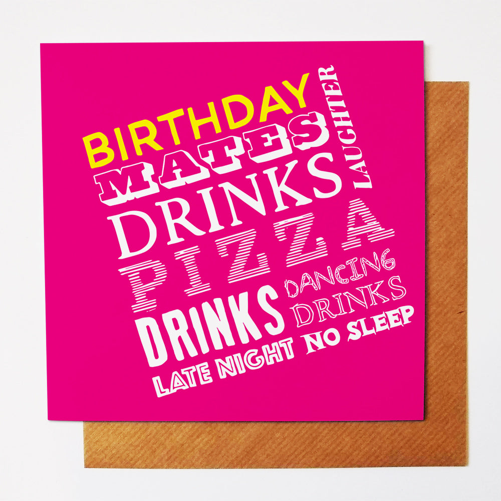 Birthday Order greetings card