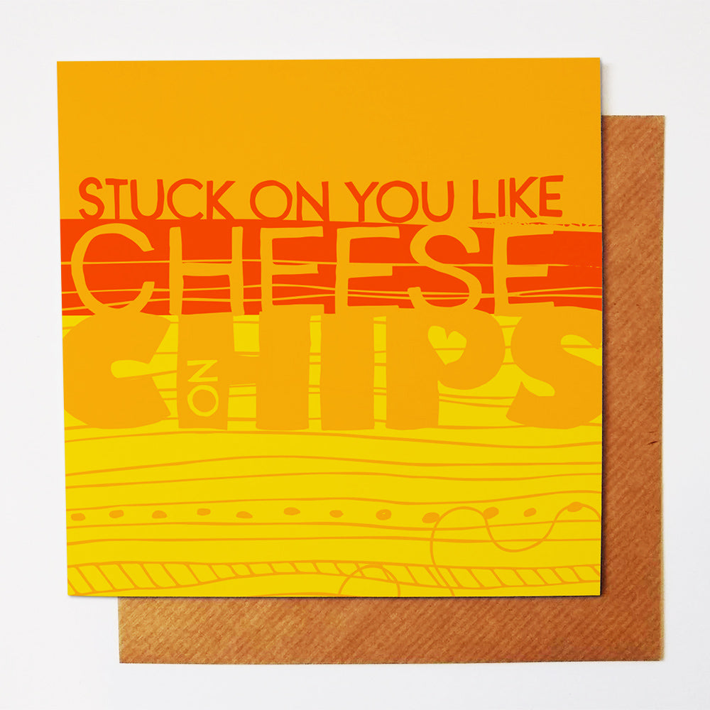 Cheese Chips greetings card