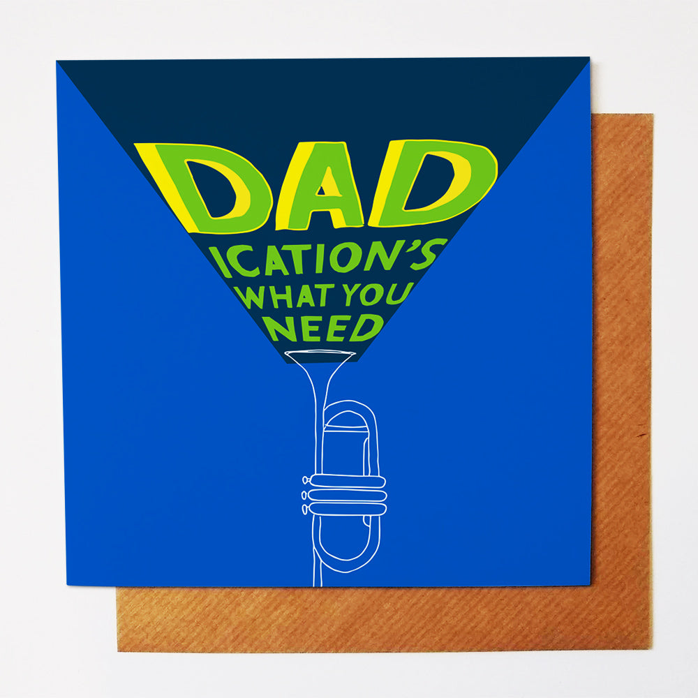 Dadication greetings card