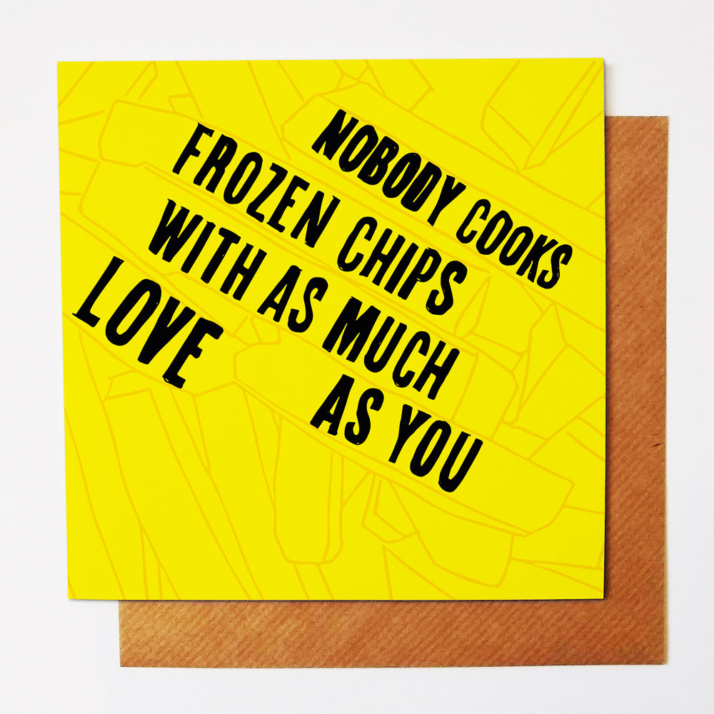 Frozen Chips greetings card