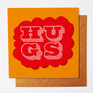 Hugs greetings card
