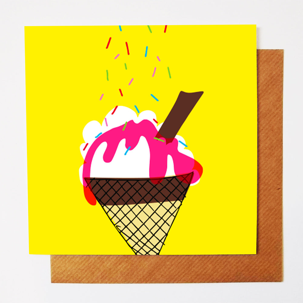 Ice Cream Love greetings card
