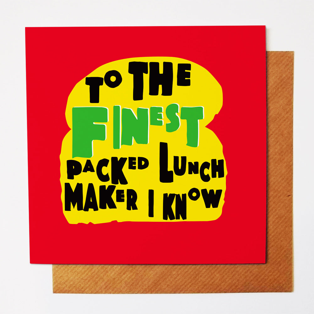 Packed Lunch greetings card