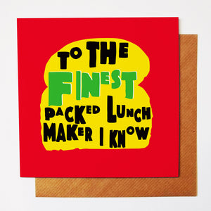 Packed Lunch greetings card