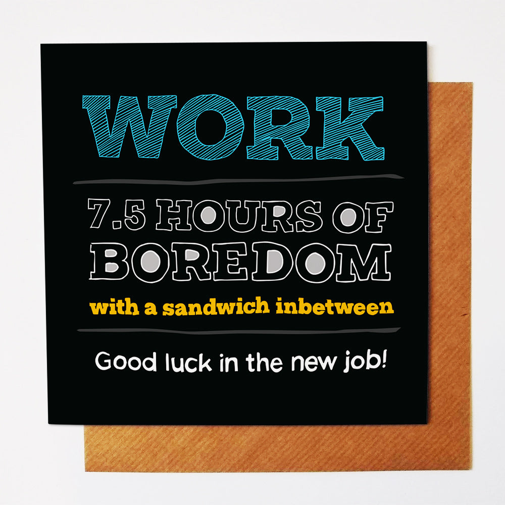 Work Sandwich greetings card