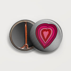 Heart button badge
