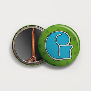Letter G button badge